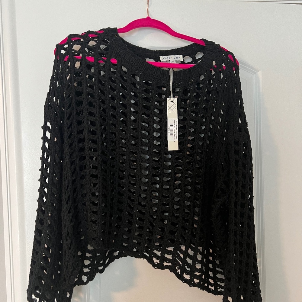 She and Sky- Knit Sweater NWT Size M